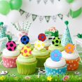 thumbnail image 3 of Honeydak - Set de 48 aros decorativos para cupcakes de fútbol de silicona, 3 cm, 3 of 6
