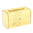 thumbnail image 2 of Tissue Cover Dispenser with Spring Toilet Paper Organizer Facial Tissue Storage Box for Bathroom Restaurant Kitchen Countertop Vanity Yellow, 2 of 8