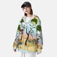 thumbnail image 3 of Balery African Women Sudadera ligera de manga larga con capucha y protección solar UPF 50+ para hombre y mujer, ideal para pesca y running-Small, 3 of 7