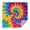 Colorful Rainbow Tie, variant on Colorful Tie Dye Mandala Pattern Square Tablecloth,Waterproof Square Table Cover,Wipeable Spillproof Washable Table Cover for Home Kitchen Party Decor 42"X42"(107x107cm)