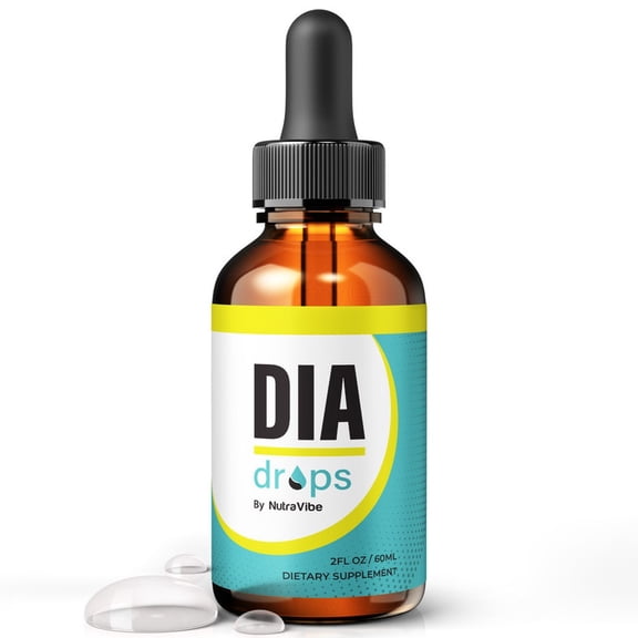 Dia Drops – Daily Liquid Formula with a Clean, Natural Blend to Support Natural Flow, Balanced Levels & Healthy Circulation | Convenient for Consistent Use (30 Servings)