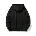 thumbnail image 4 of Vedolay Mens Sweatshirts Printed Stand Up Collar Long Sleeve Hoodies Sweater Black,2XL, 4 of 5
