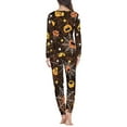 thumbnail image 3 of Suhoaziia Nightwear for Women Pajama Star Polka Dots Stretchy Comfy Long Sleeve Top & Pants Daily Wear Print Graphic Size XS,Comfortable Leisure Long Pajama Pant, 3 of 5
