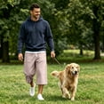 thumbnail image 2 of JoveMarine Men's Cargo Shorts Loose Fit - Work Shorts with Large Pockets, Knee-Length Casual for Summer Outdoor & Daily,Watermelon Red M, 2 of 8