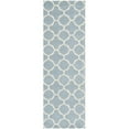 thumbnail image 3 of SAFAVIEH Chatham Jacob Geometric Quatrefoil Wool Area Rug, Blue/Ivory, 4' x 6', 3 of 7