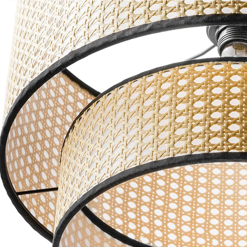 Arturesthome Mid Century Hand-Woven Pendant Light Rattan Lighting Fixtures