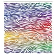 thumbnail image 2 of Ambesonne Geometric Shower Curtain, Abstract Zebra Skin, 69"Wx75"L, Purple Red Yellow, 2 of 4