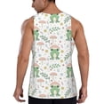 thumbnail image 3 of Easygdp Frog and Mushrooms Men's Tank Top, Sleeveless Muscle T Shirts, Breathable, Quick-Dry, Loose for Gym, Running, Fitness - 4X-Large, 3 of 9