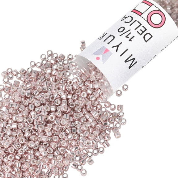 Miyuki Delica Seed Beads – Size 11/0 (1.6 mm), DB0417, Galv. Steel Dyed, 7.2 g, Approx. 1440 Beads