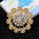 thumbnail image 5 of 24 Uds. Broches de flores, alfileres de ramillete de diamantes de imitación para boda nupcial Diy, 5 of 5