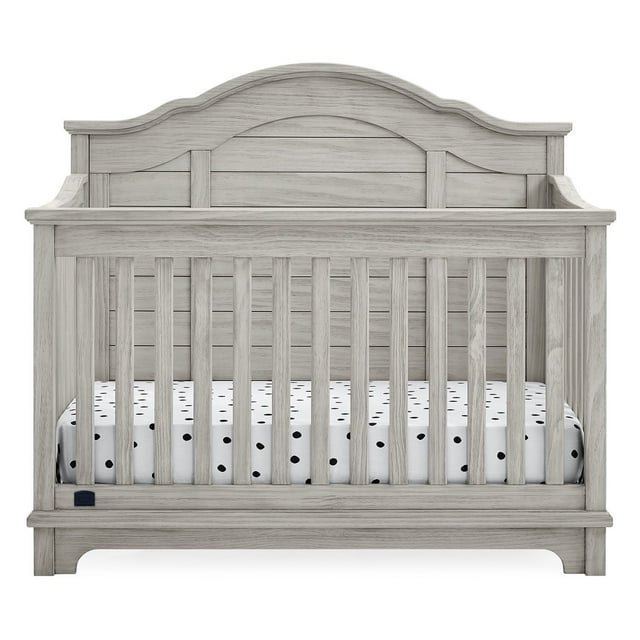 Simmons Kids Asher 6-in-1 Convertible Crib with Toddler Rail, Choose Color