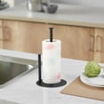 thumbnail image 3 of Vertical Tissue Holder Paper Towel Stand with Anti-Slip Weighted Base Kitchen Countertop Freestanding Paper Towel Rack,Golden, 3 of 8