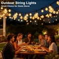 thumbnail image 4 of FANHAO 100 Bulbs Solar String Lights, Solar Powered with 8 Modes for Garden, Outdoor, Backyard, 4 of 7