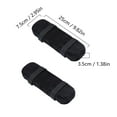 thumbnail image 2 of unbranded 2Pcs Black Polyester Rectangular Armrest Pad for Office Chair Gaming Sessions, 2 of 8
