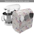 thumbnail image 2 of Rainbow Stand Mixer Cover, Dreamy Unicorn Pattern Repetitive Clouds Stars, Kitchen Appliance Organizer Bag Cover with Pockets, 5 Quarts, Pale Salmon Multicolor, by Ambesonne, 2 of 4