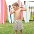 thumbnail image 4 of FORMRS Boys Swim Trunks Quick Dry Mesh Lining Beach Boardshorts, Sizes XS-XL, Green Wildflowers Pattern, 4 of 7