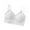 White, variant on AHTJRT Women's V Neck Bralettes Ribbed Knit Smooth Padded Bras with Spaghetti Straps Full Coverage Seamless Bra for Sports Black Free Size