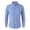 20#Sky Blue, variant on Vertical Stripe Long Sleeve Shirt for Men Button Down Collar Dress Shirt Slim Fit Business Casual Shirt Blue 3XL