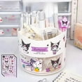 thumbnail image 4 of Sanrio Kuromi Storage Box My Melody Rotating Pen Holder Drawer Dustproof Desk Organizer Portable Large Capacity Stationery Boxs, 4 of 13