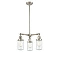 thumbnail image 3 of Innovations Lighting 207 Dover Dover 3 Light 17" Wide Chandelier - Nickel, 3 of 7