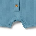thumbnail image 4 of Wilson+Frenchy Organic Rib Growsuit - Sky Blue (0-3 Months, 4-6 Kg), 4 of 5