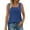 Blue, variant on Timegard Tank Top for Women Square Neck Sleeveless Tee Comfy Loose Casual Camisole Top Blouse Summer