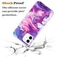 thumbnail image 2 of Dteck Case For iPhone 12 Mini 5.4 inch,Slim Shockproof Silicone Marble Patterned Phone Protector Cover,F, 2 of 6