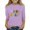 Purple, variant on UACY Kids Third Grade Colorful Letter T Shirt Boys Girls 3 4 Sleeve Crew Neck Casual Back to School Tee (Light Blue, 3-4 Years)