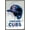 Barnwood Framed Version, variant on MLB Chicago Cubs - Drip Helmet 20 Wall Poster, 14.725" x 22.375", Framed