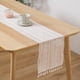 thumbnail image 3 of de de poliéster con borla para s  de comedor Los 30x180cm Gloria Camino de escritorio con borlas, 3 of 8