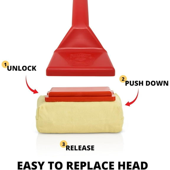 Bristle-Free Grill Cleaning Brush with Replaceable Head - Safe &  for Cast Iron & Stainless Steel Grates