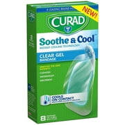 Curad Soothe and Cool Clear Gel Bandages 8 ea (Pack of 6)