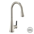 thumbnail image 2 of Moen S7235ev2 Sinema 1.5 GPM Single Hole Pull Down Smart Kitchen Faucet - Nickel, 2 of 7