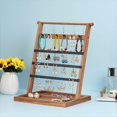 thumbnail image 5 of Estante de JoyeríA de Madera, Torre de 5 Pisos, Estante de ExhibicióN para JoyeríA, Aretes ExtraíBles, Collares, Anillos, Soporte de JoyeríA Rectangular, 5 of 5