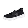 thumbnail image 2 of Women Mary Jane Shoes Slip On Walking Flats Comfortable Dressy Knit Washable Casual Nurse Shoe with Arch Support, 2 of 5