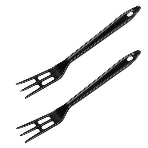 Hutzler LOPOL Set of 2 Reinforced Nylon Waffle Forks - Black
