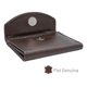 thumbnail image 3 of Cartera Tarjetero Piel Genuina Monedero Broche Imán chocolate, 3 of 8