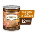 thumbnail image 4 of Rachael Ray Nutrish Premium Paté Weight Management Real Turkey & Pumpkin Recipe Wet Dog Food, 13 oz. Can, 12 Count, 4 of 9