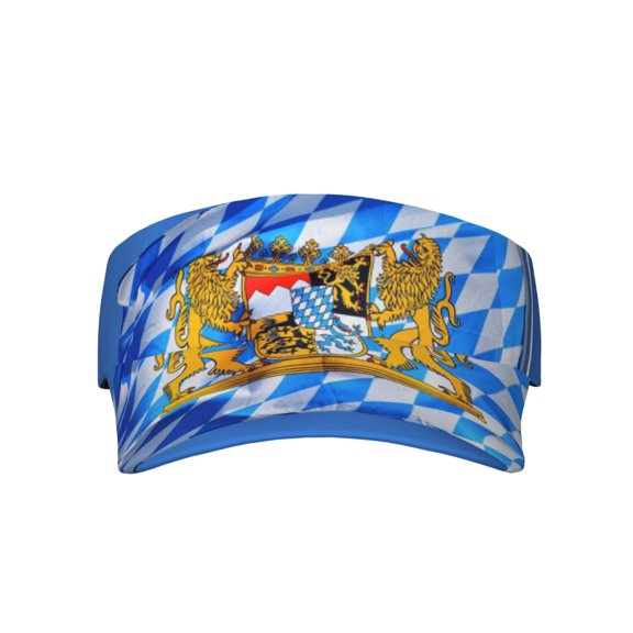 Bavarian-Flag Sports Sun Visor Hats Adjustable Sun Visor Caps For Women And Men