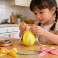 thumbnail image 5 of Nkmbld Large Plastic Easter Eggs, Colorful Empty Eggs Fillable for Filling Treats Easter Party Favor Hunt Basket Stuffers Fillers Prize Supplies Toy, Yellow, 5 of 8
