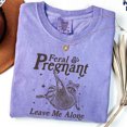 thumbnail image 2 of Funny Pregnant Feral Shirt – Leave Me Alone Tee, Humorous Maternity Top for Mom-To-Be, Comfy Cotton Pregnancy T-Shirt, 2 of 6