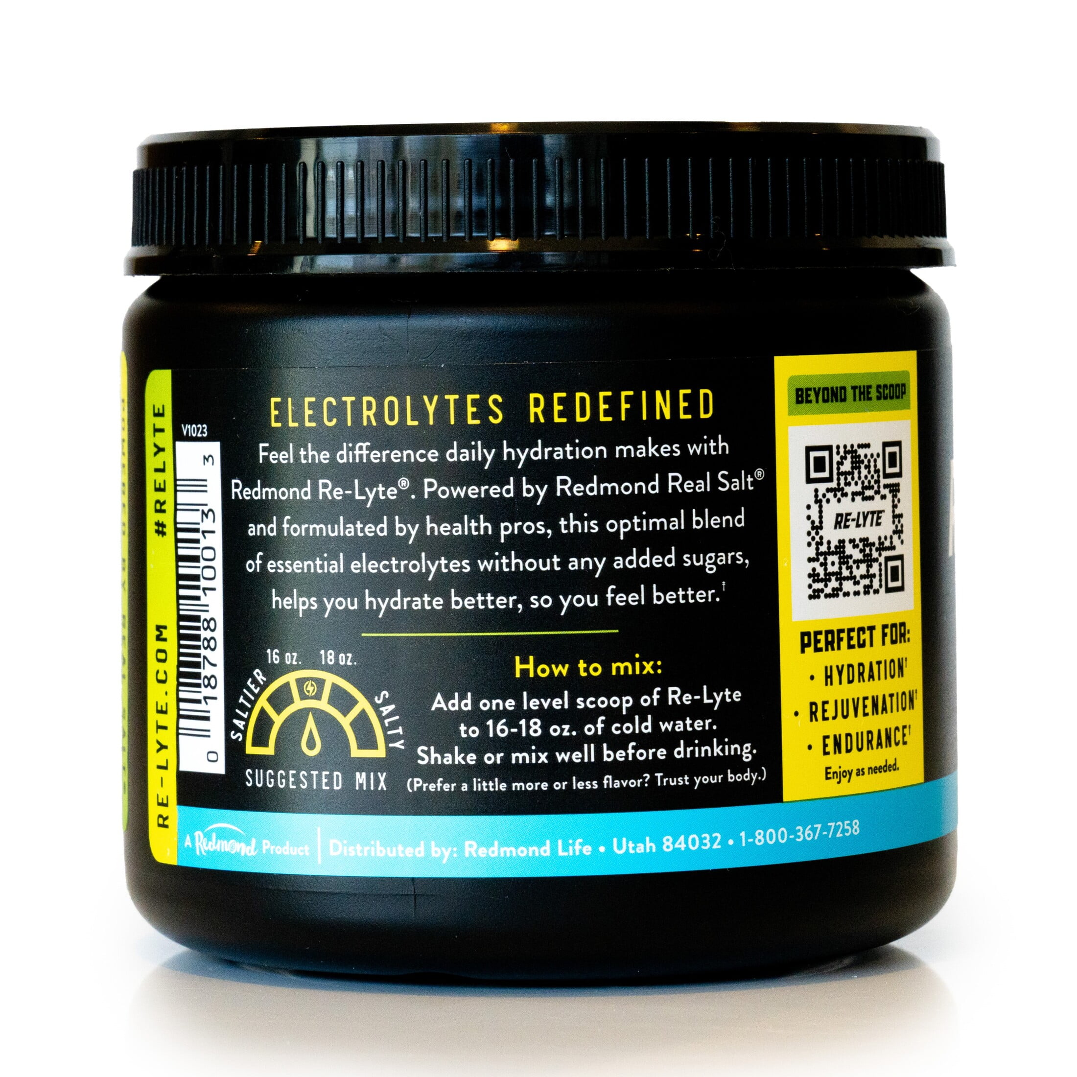 Redmond Re-Lyte® Hydration Drink Mix (Lemon Lime) 14.39 oz Jar