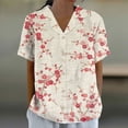 thumbnail image 1 of Short Sleeve Bikini Top Ripped Shirt Women Short Sleeve Shirts for Women Women Summer Tops Work Shirt for Women Women Long Shirts plus Size Olive Shirts for Women Small Size Sleeves Oversize Denim, 1 of 3