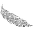 thumbnail image 2 of Leaf Shape Rhinestone Applique DIY Clothing Accessory Garments Bags DIY Applique, 2 of 8