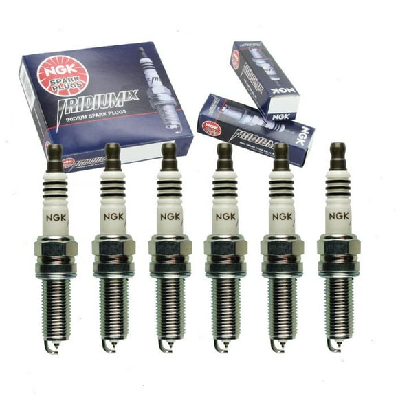 6 pc NGK Iridium IX Spark Plugs compatible with Hyundai Genesis 3.8L V6 2012-2016