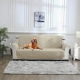 thumbnail image 1 of Feltree Housse de Canapé Réversible pour Coussin Housse de Canapé Sofa pour Chiens Protège-Meubles Résistant à l'Eau avec Bâtons en Mousse Sangles Élastiques pour Animaux Chats, 1 of 8