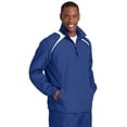 thumbnail image 3 of Sport-Tek JST75 Mens 1 by 2 Zip Wind Shirt, True Royal & White - 5XL, 3 of 6