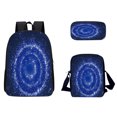thumbnail image 1 of Ganfancp Cielo Patrón Escuela Bolsa Transpirable Viajes Al Aire Libre Bolsa Multifuncional 3Pc Ofertas Del Día 1X Mochila,1X Cartera,1X Portabolígrafos, 1 of 1