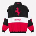 thumbnail image 2 of Ferrari Racing Jacket Vintage Style F1 Ferrari Jacket Unisex Hot White White White, 2 of 4