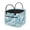 Blue Gold Marble, variant on Garronmavis Teal Aztec Pattern Quilted Laundry Basket with Handles, Foldable Large Capacity Laundry Hamper, Decorative Storage Basket for Bedroom Nursery Bathroom Dorm
